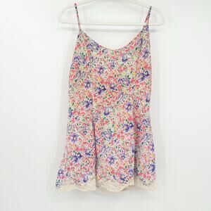 Victorias Secret VS Gold Label VTG Vintage Coquette Lace Floral Slip Dress Large